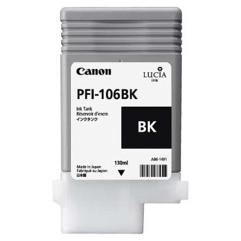 CANON PFI-106 BK - originální cartridge, černá, 130ml