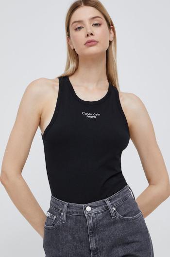 Top Calvin Klein Jeans dámský, černá barva