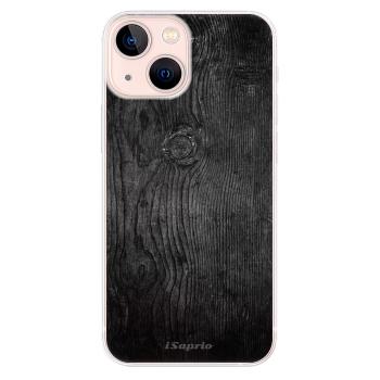 Odolné silikonové pouzdro iSaprio - Black Wood 13 - iPhone 13 mini