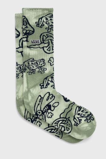 Ponožky Vans pánské, zelená barva