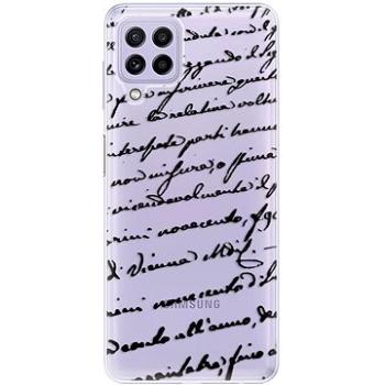 iSaprio Handwriting 01 - black pro Samsung Galaxy A22 (hawri01b-TPU3-GalA22)