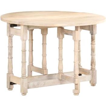 Jídelní stůl kulatý 110 × 76 cm masivní mangovníkové dřevo (321700)