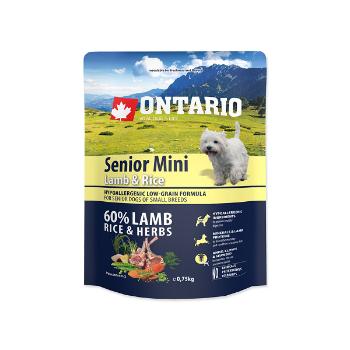Ontario Senior Mini Lamb & Rice 0,75kg