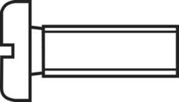 Šrouby s válcovou hlavou TOOLCRAFT 888663, N/A, M1, 6 mm, ocel, 1 ks
