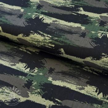 Bavlněná látka Graffiti camouflage army