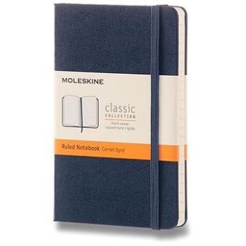 Moleskine S, tvrdé desky, linkovaný, modrý (MM710B20)