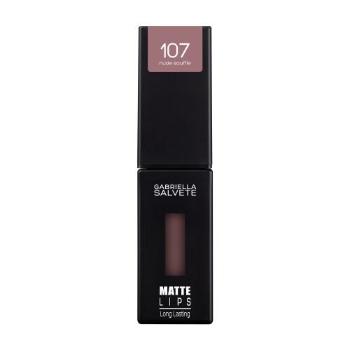 Gabriella Salvete Matte Lips 4,5 ml rtěnka pro ženy 107 Nude Souffle tekutá rtěnka