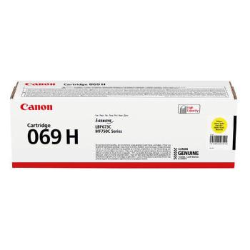 CANON 069H Y - originální toner, žlutý, 5900 stran