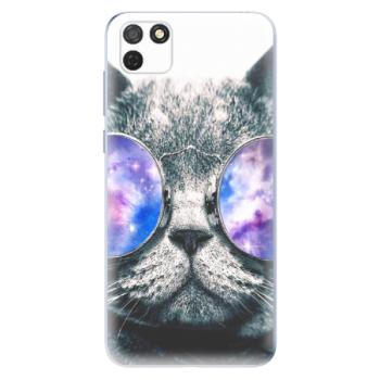 Odolné silikonové pouzdro iSaprio - Galaxy Cat - Honor 9S