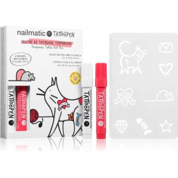 Nailmatic Temporary Tattoo Felt Pen sada 3 y + The Cat (pro děti)