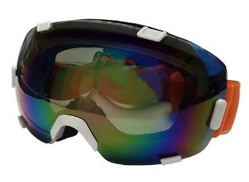 Acra B298-B lyžařské brýle s velkým zorníkem - bílé