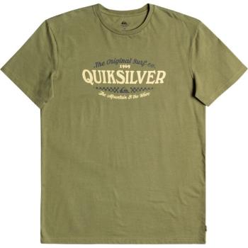 Quiksilver CHECKONIT M TEES Pánské triko, khaki, velikost S
