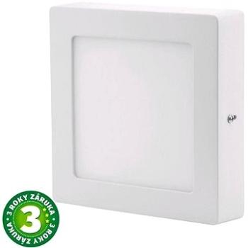 Avide přisazený LED panel 12W teplá čtvercový (ACSMWW-S-12W-ALU)