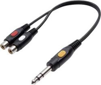 Jack / cinch audio Y adaptér SpeaKa Professional SP-7870268, černá