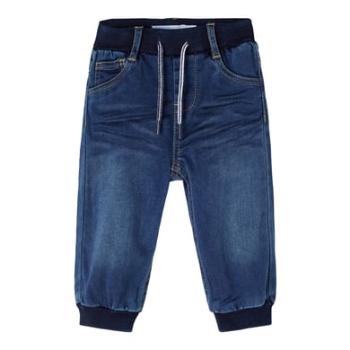 name it Teplákové kalhoty Nbmbob Dark Blue Denim