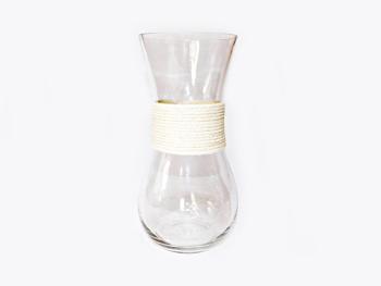 Váza sklo provaz 25x11cm
