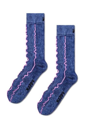 Ponožky Happy Socks Denim Sock tmavomodrá barva, P001299