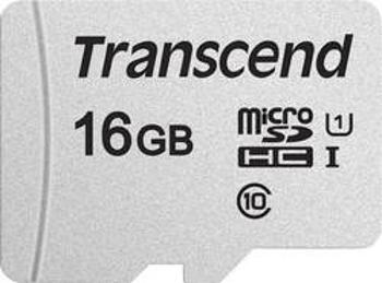 Paměťová karta microSDHC, 16 GB, Transcend Premium 300S, Class 10, UHS-I, UHS-Class 1, vč. SD adaptéru