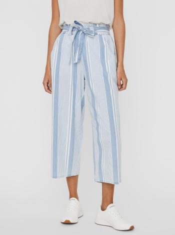 Bílo-modré pruhované culottes VERO MODA Akela