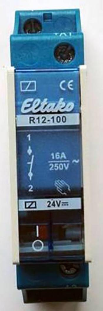 Eltako spínací relé 1S 16A R12 -100 A 24 V DC Eltako R12-100-24V DC, 24 V, 8 A, 1 spínací kontakt