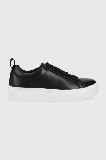 Kožené sneakers boty Vagabond Zoe Platform černá barva