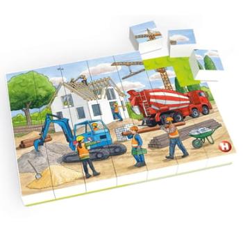 HUBELINO® Puzzle Na staveništi (35 dílků)