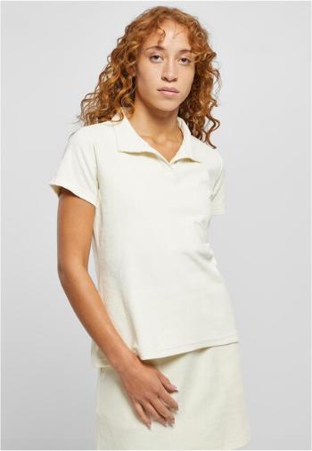 Urban Classics Ladies Towel Polo Tee palewhite - M