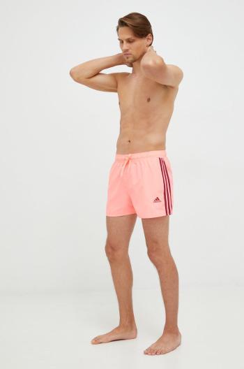 Plavkové šortky adidas Performance růžová barva