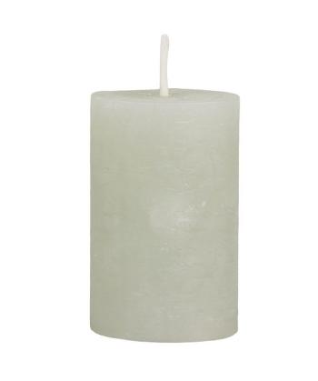 Zelená široká svíčka Rustic pillar verte - Ø 5*8cm 71049017 (71490-17)