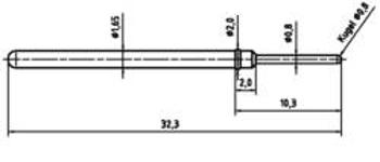Zkušební hrot PTR 2021-D-1.5N-AU-0.8