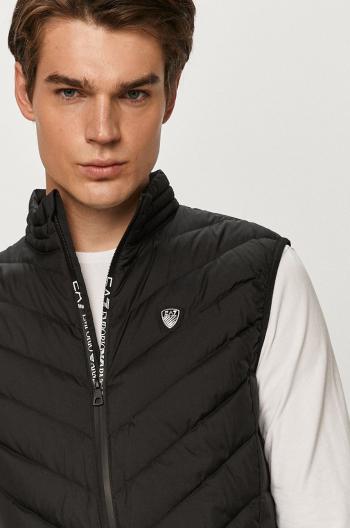 Péřová vesta EA7 Emporio Armani černá barva