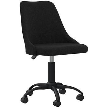 Otočná jídelní židle černá textil, 330868 (330868)