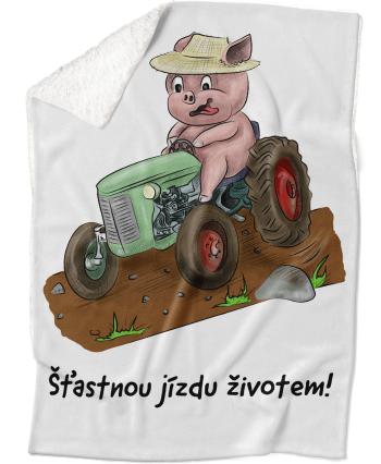 Deka Prasátko a traktor (Podšití beránkem: ANO)