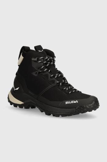 Boty Salewa Puez Mid Powertex dámské, černá barva, 00-0000061439