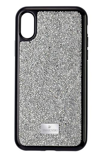 Obal na telefon iPhone XS Max Glam Rock od Swarovski stříbrná barva