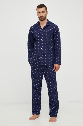 Bavlněné pyžamo Polo Ralph Lauren tmavomodrá barva