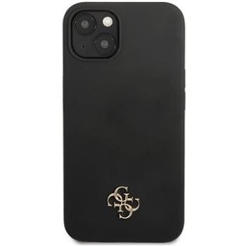 Guess 4G Silicone Metal Logo kryt pro Apple iPhone 13 Black (GUHCP13MS4LK)