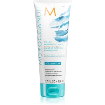 Moroccanoil Color Depositing jemná vyživující maska bez permanentních barevných pigmentů Aquamarine 200 ml