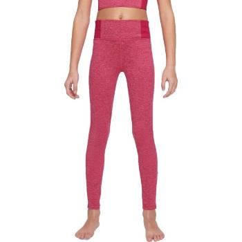 Nike YOGA DF LEGGING Dívčí legíny, růžová, velikost S