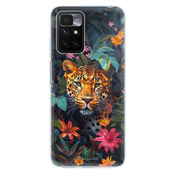 Odolné silikonové pouzdro iSaprio - Flower Jaguar - Xiaomi Redmi 10