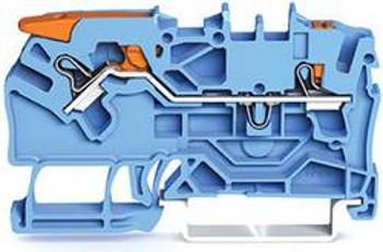 Průchodková svorka WAGO 2102-5204, pružinové připojení , 5.20 mm, modrá, 50 ks