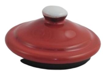 Červené víčko k mlékovce s puntíky Red dot - 7cm 16030R