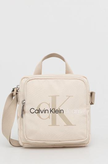 Ledvinka Calvin Klein Jeans béžová barva