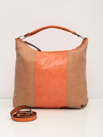 ORANŽOVÁ DÁMSKÁ SHOPPER KABELKA OW-TR-H0725-SALMON Velikost: ONE SIZE