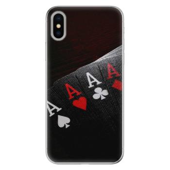 Odolné silikonové pouzdro iSaprio - Poker - iPhone X