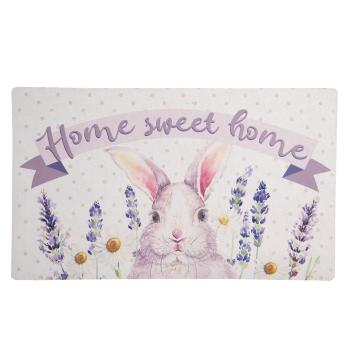 Podlahová rohožka s králíkem Home sweet - 74*44 cm LFMC