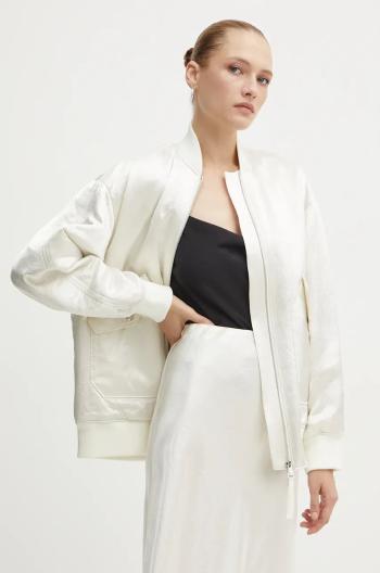 Bomber bunda Max Mara Leisure béžová barva, přechodná, 2426486048600