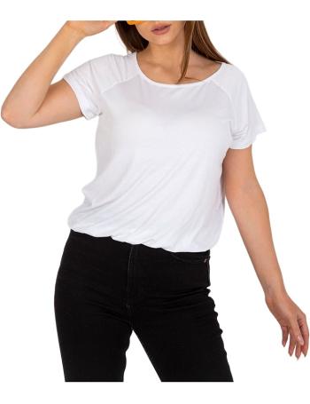 Bílé tričko s průstřihem s mašlí na zádech vel. L/XL