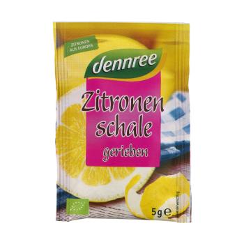 Kůra citronová strouhaná 5 g BIO DENNREE