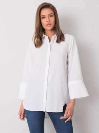 BÍLÁ DÁMSKÁ KOŠILE 286-KS-561.73-WHITE Velikost: XL